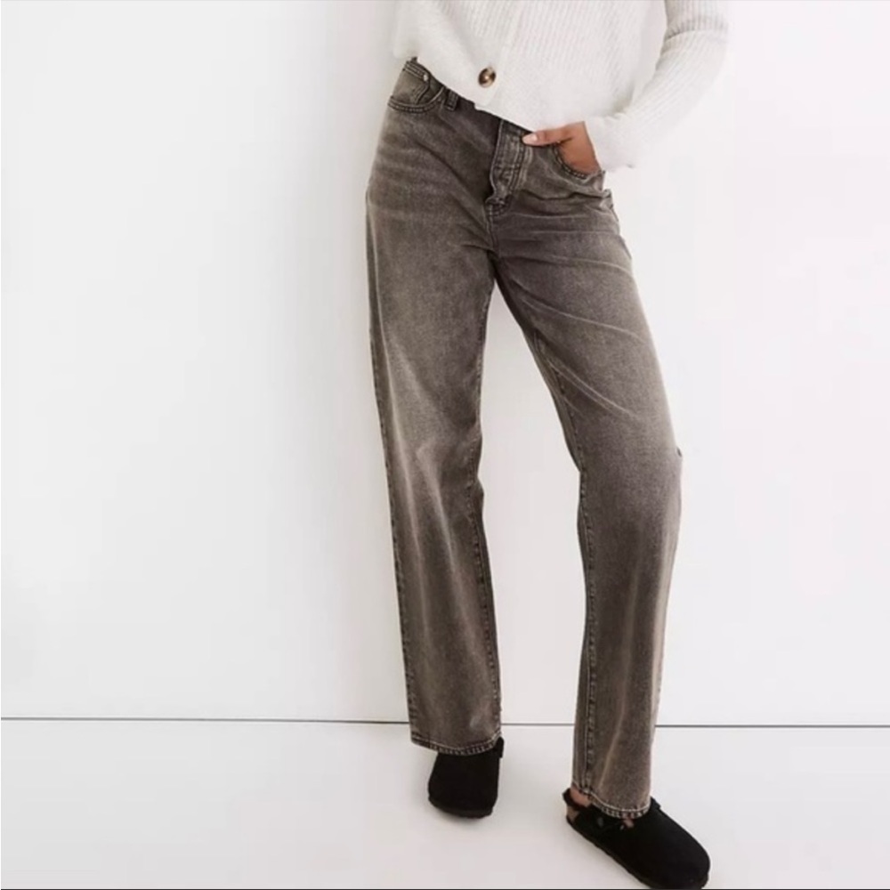 New Madewell The Dadjean Eads Wash 31 Grey Denim